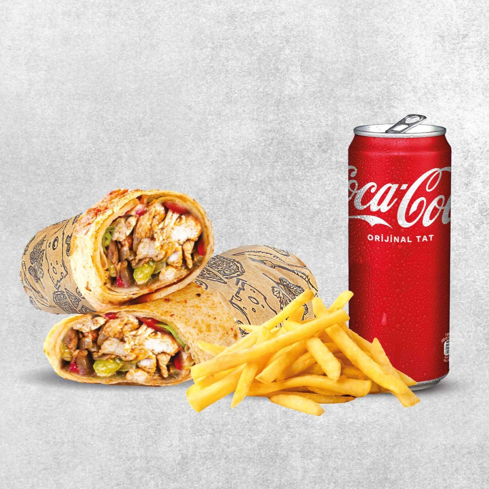 Tavuklu Wrap Menü