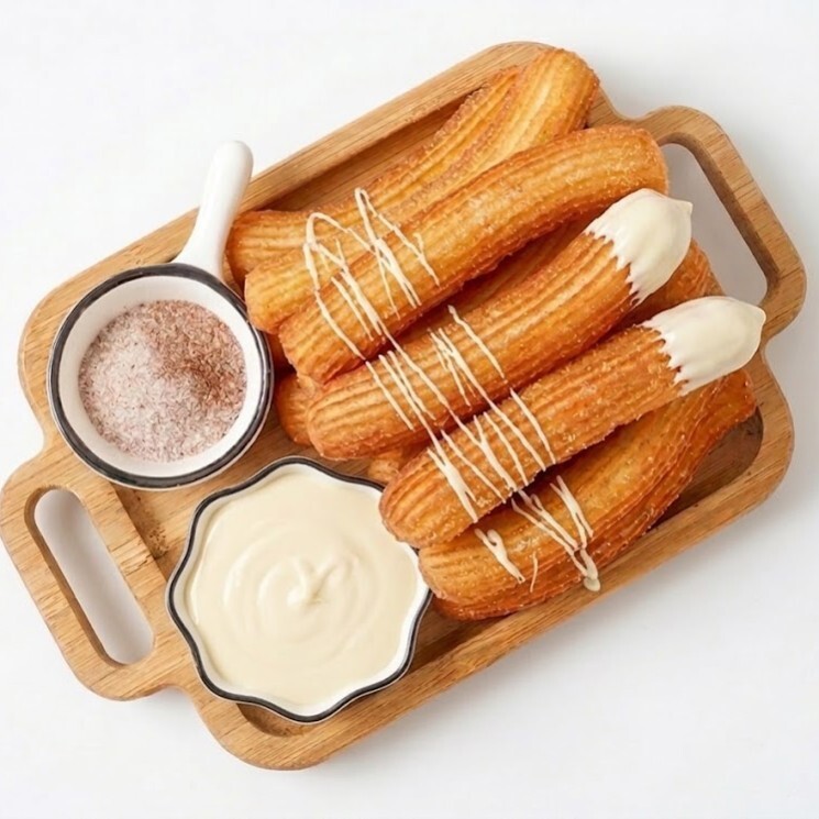 Churros 6 Adet (Beyaz Çikolata)