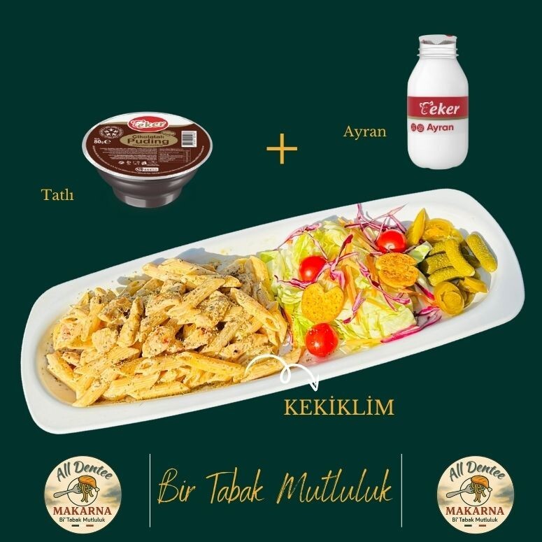 Kekilim Tavuklu + Tatlı + Ayran