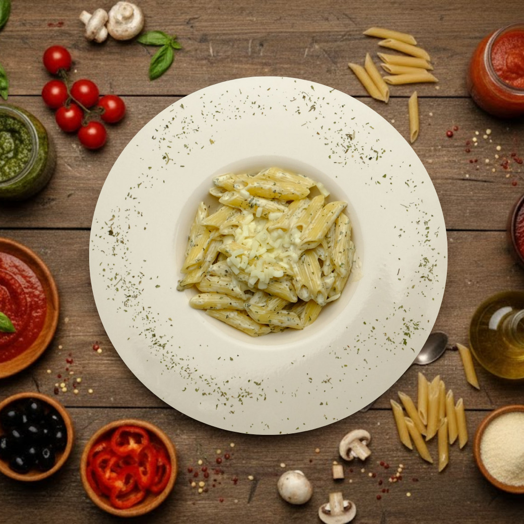 Pesto Soslu Makarna