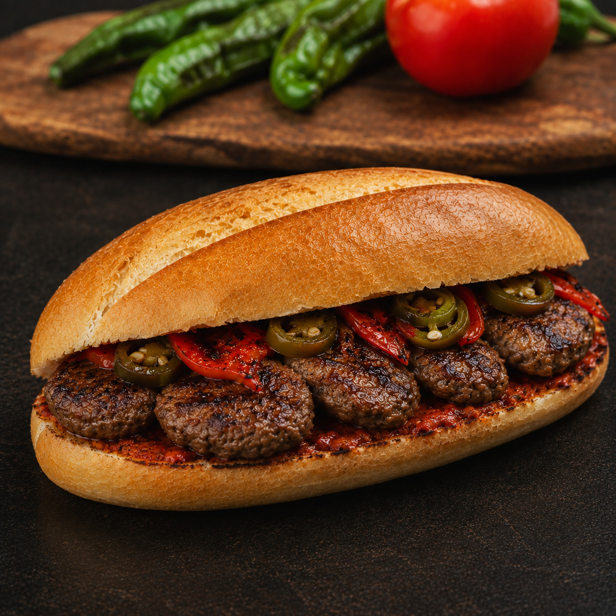 Acılı Köfte Ekmek