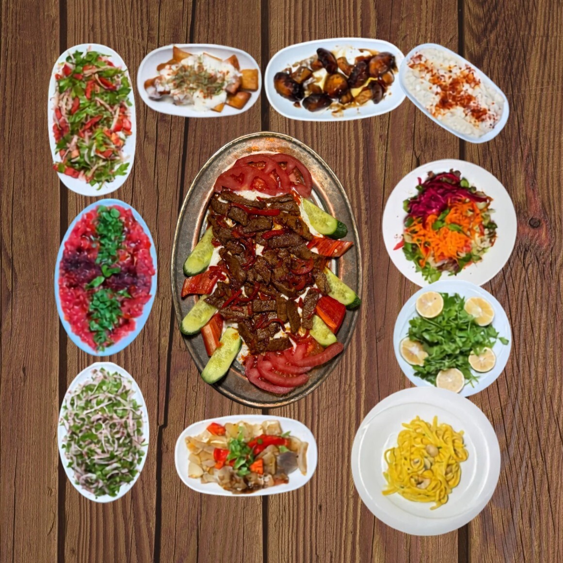 Alinazik Kebabı (Et Şişten)