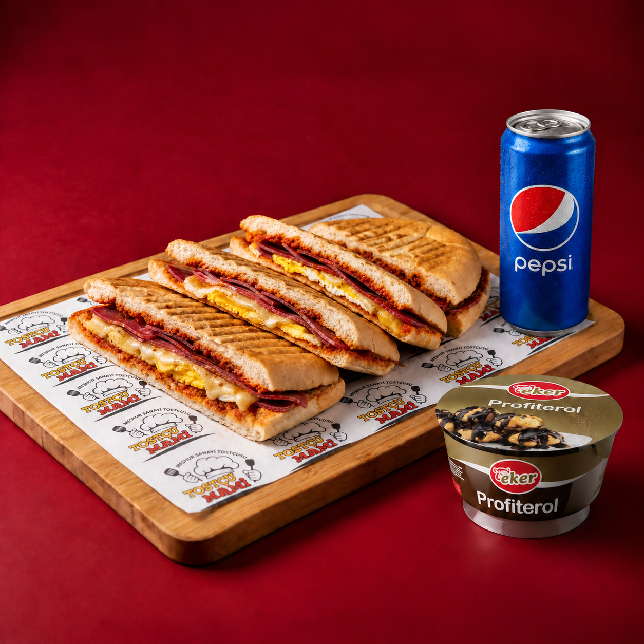 Pastırmalı Yumurtalı Kaşarlı Tost Menü