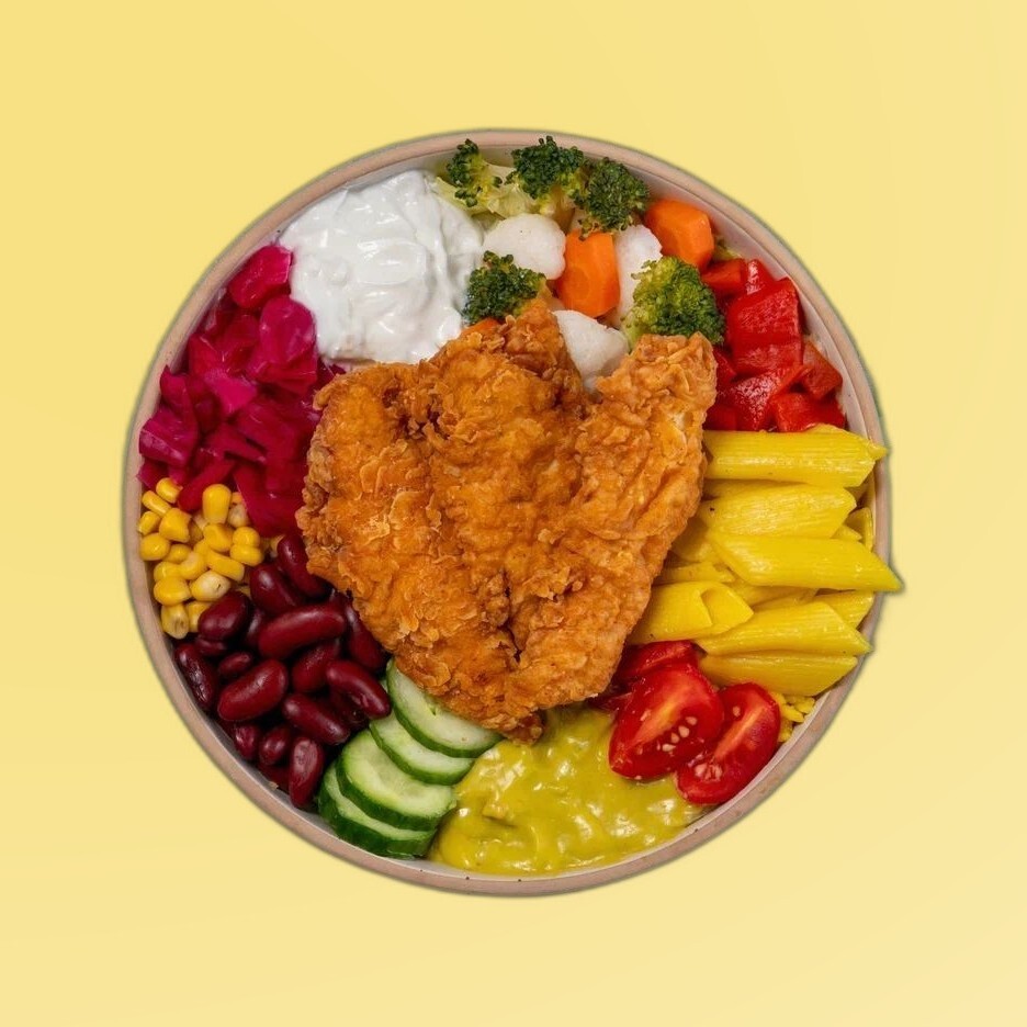 Çıtır Tavuklu Makarnalı Bowl