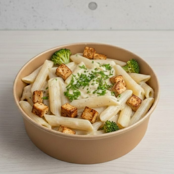 Kremalı Sebzeli Tavuklu Penne