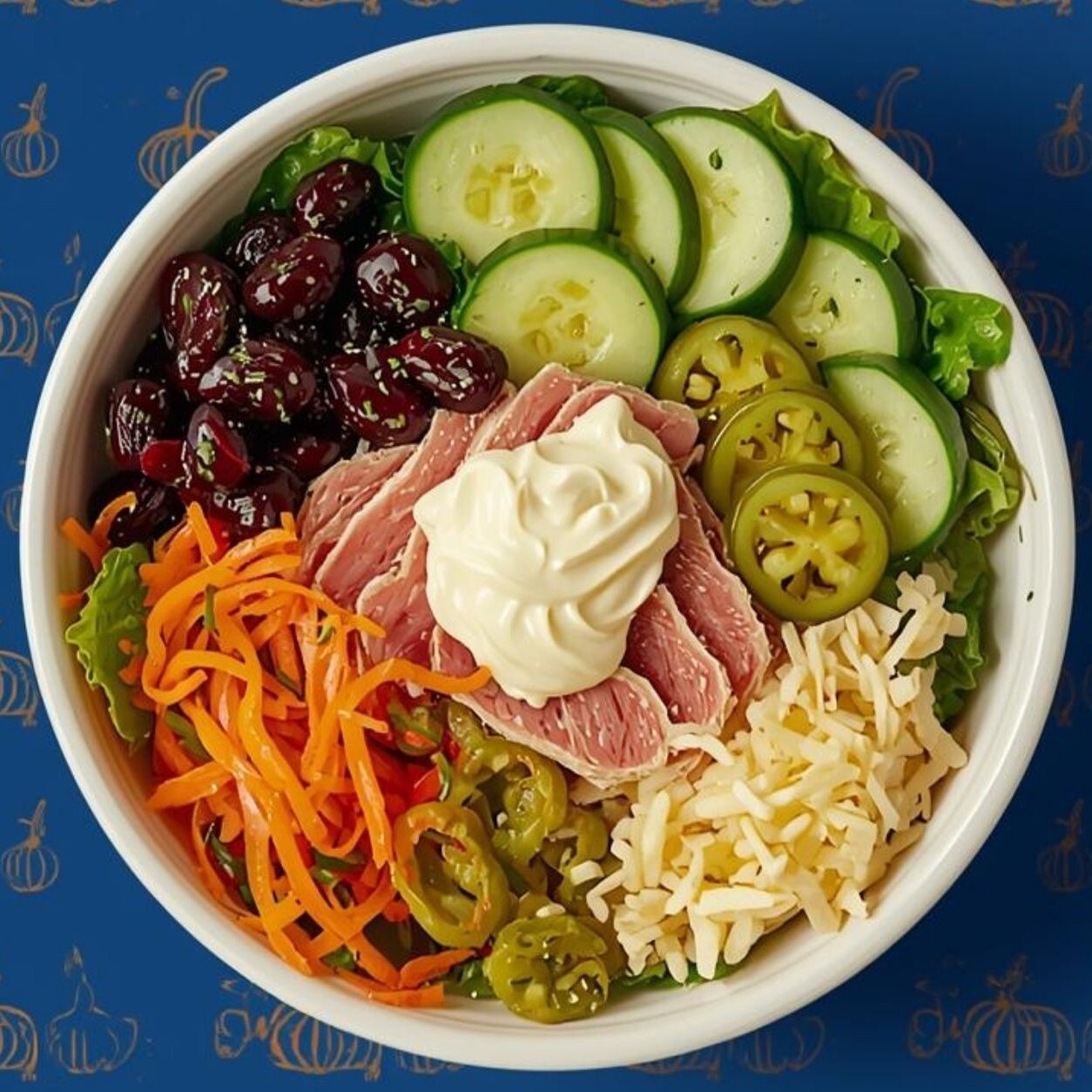 Garlic Mayonnaise Tuna Fish Bowl