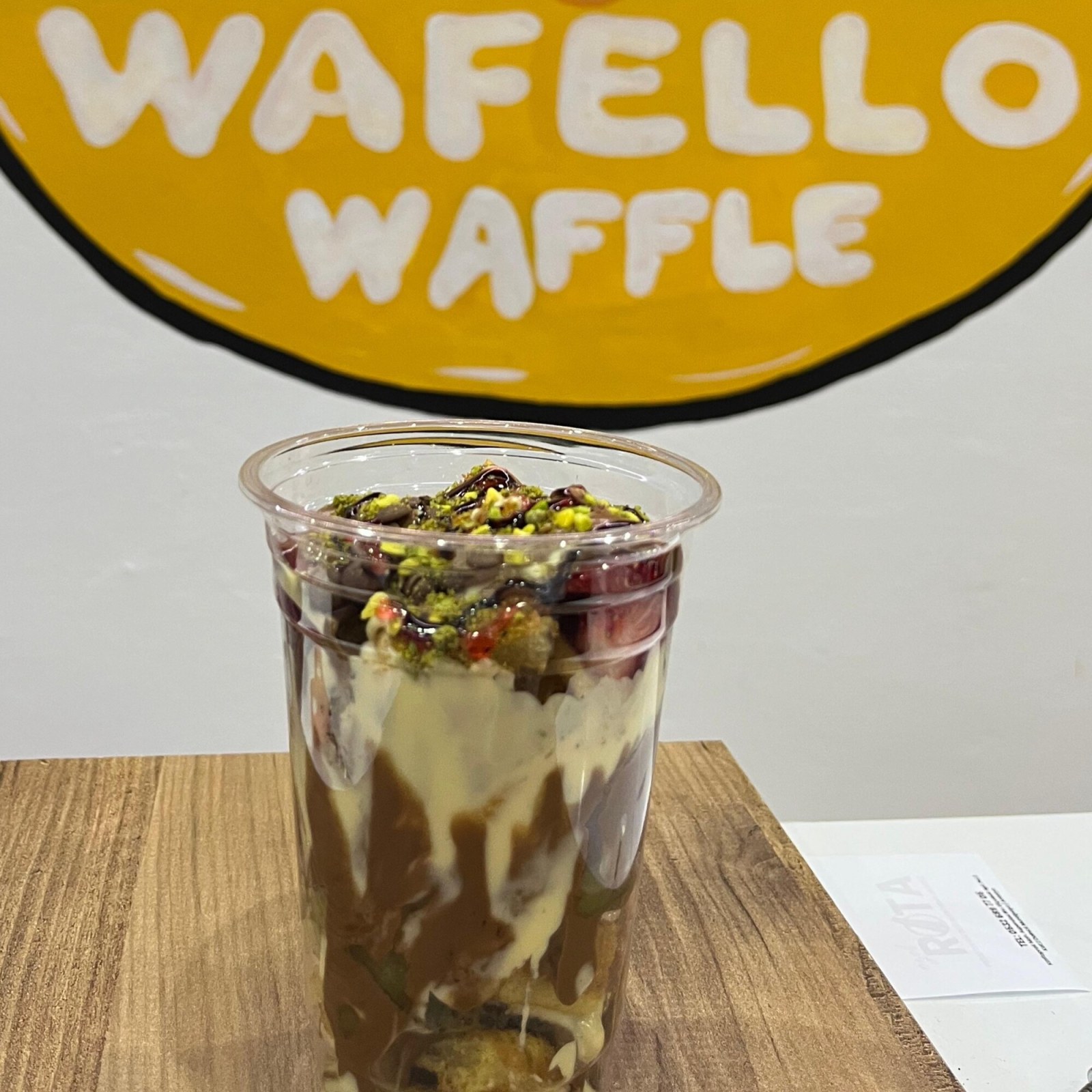 Cup three waffle