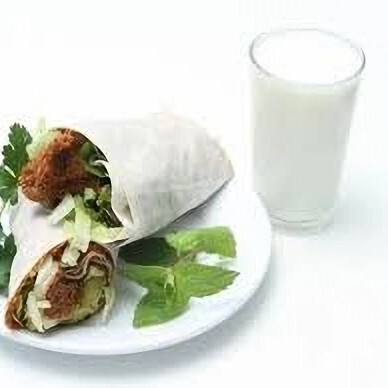 Mega Çiğ Köfte Dürüm Menü (125gr) 17cl Ayran