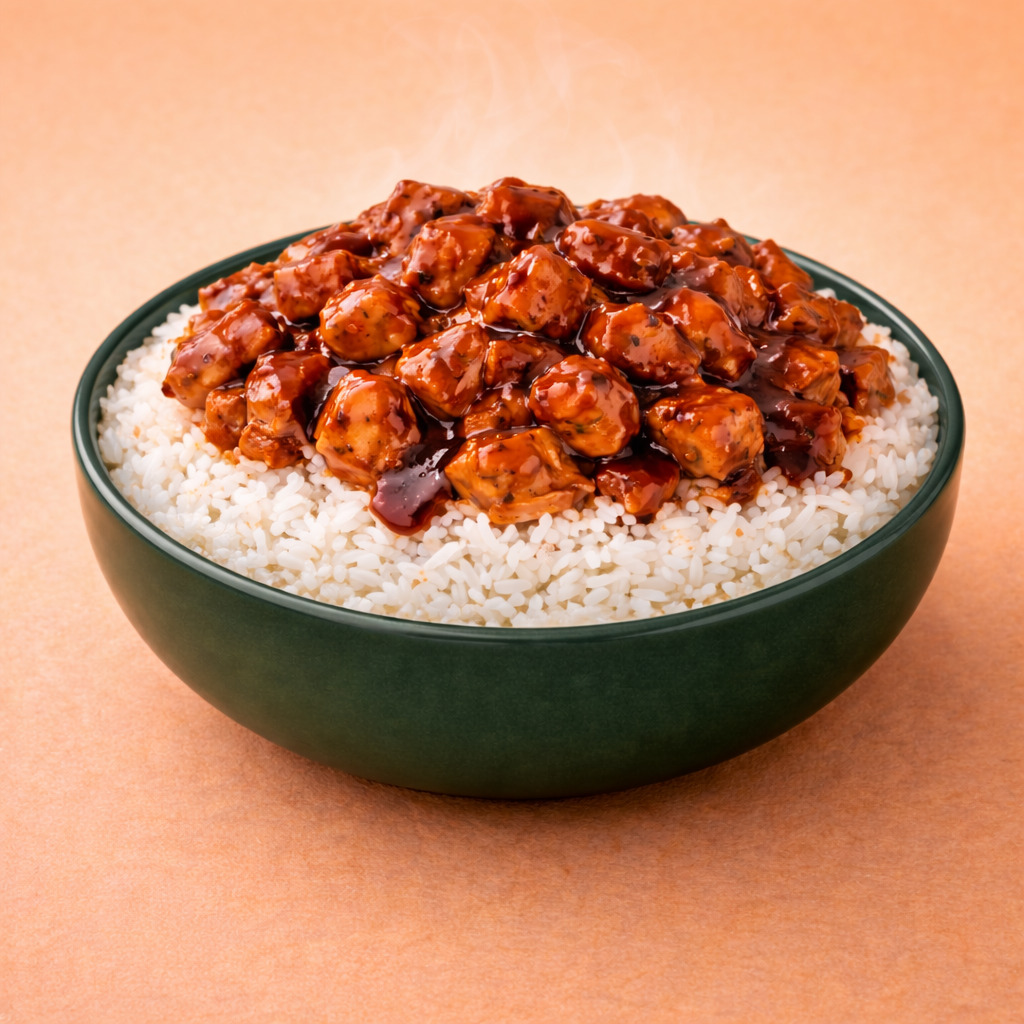 Barbekü Soslu Tavuklu Pilav