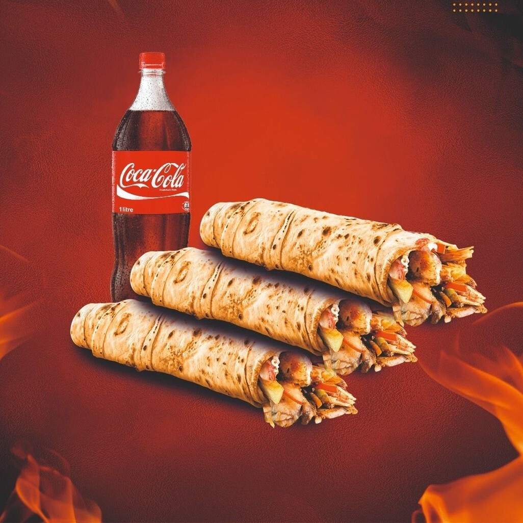 3 Lü Lavaş Tavuk Döner Menü