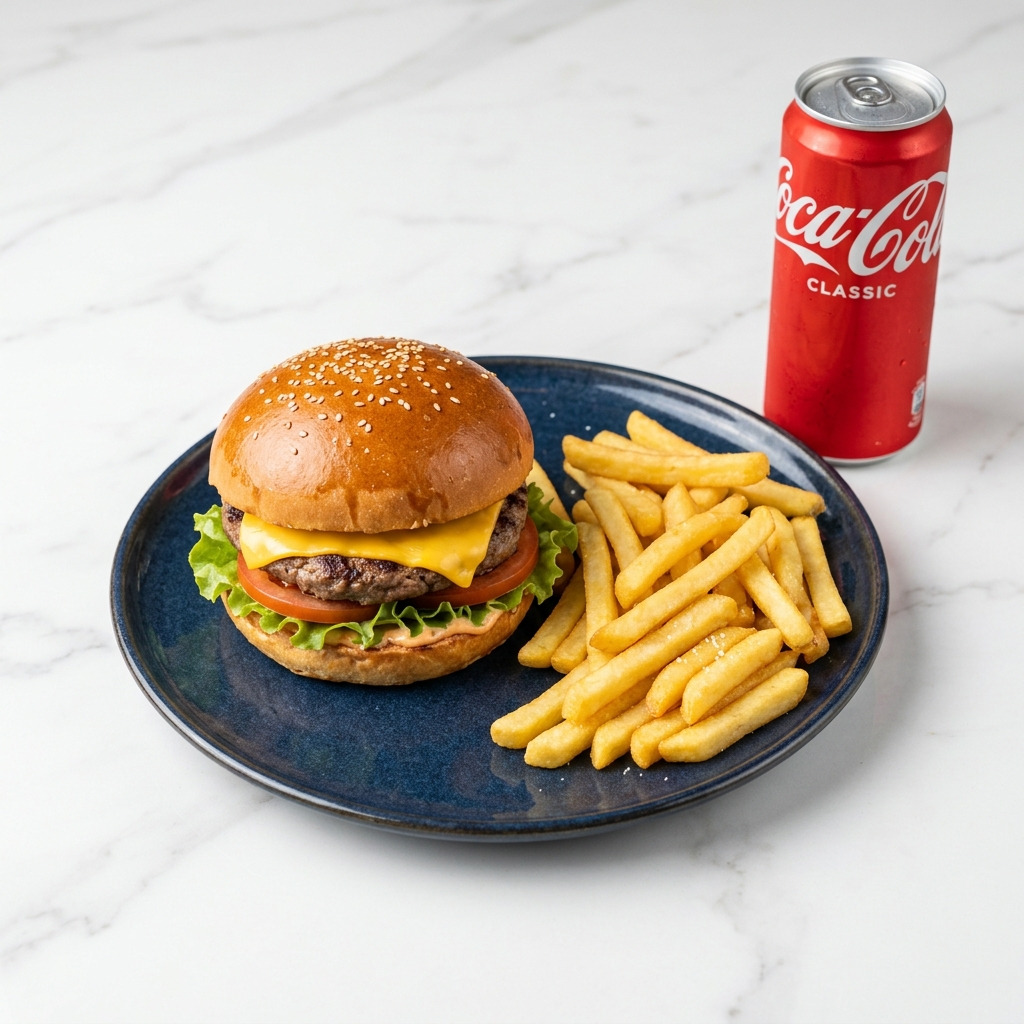 Cheeseburger Menü