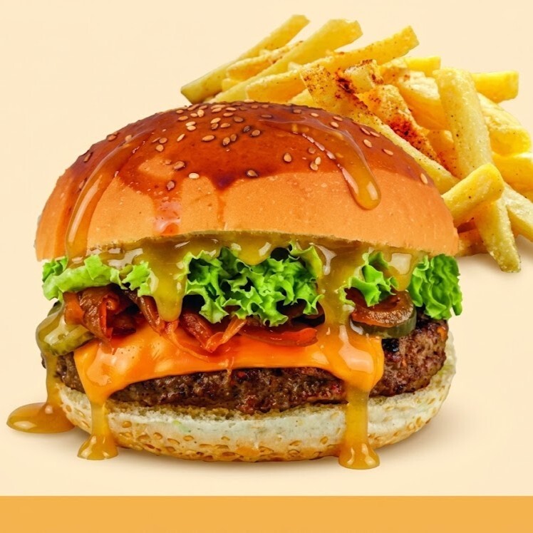 Honey Mustard Cheese Burger