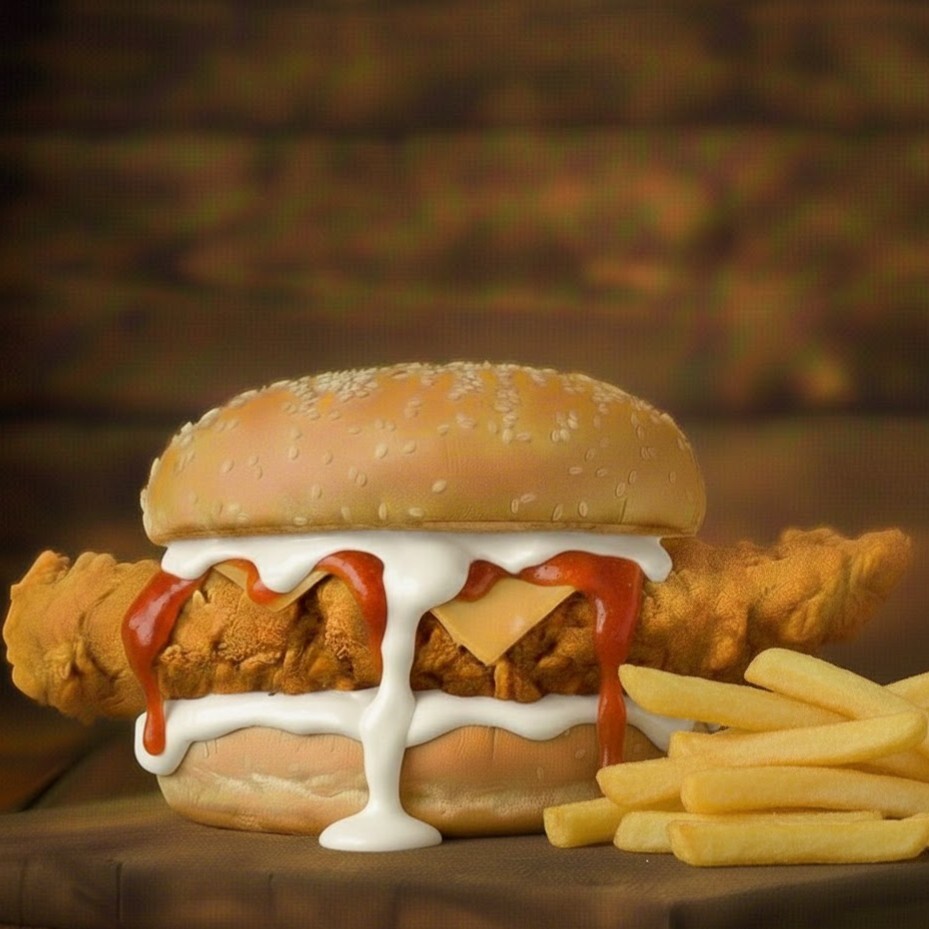 Klasik Tavuk Burger & Patates