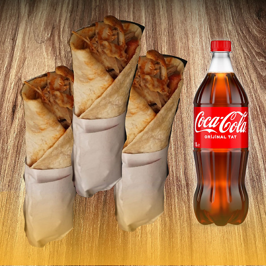 3'lü Dürüm Menü / Coca-Cola'lı