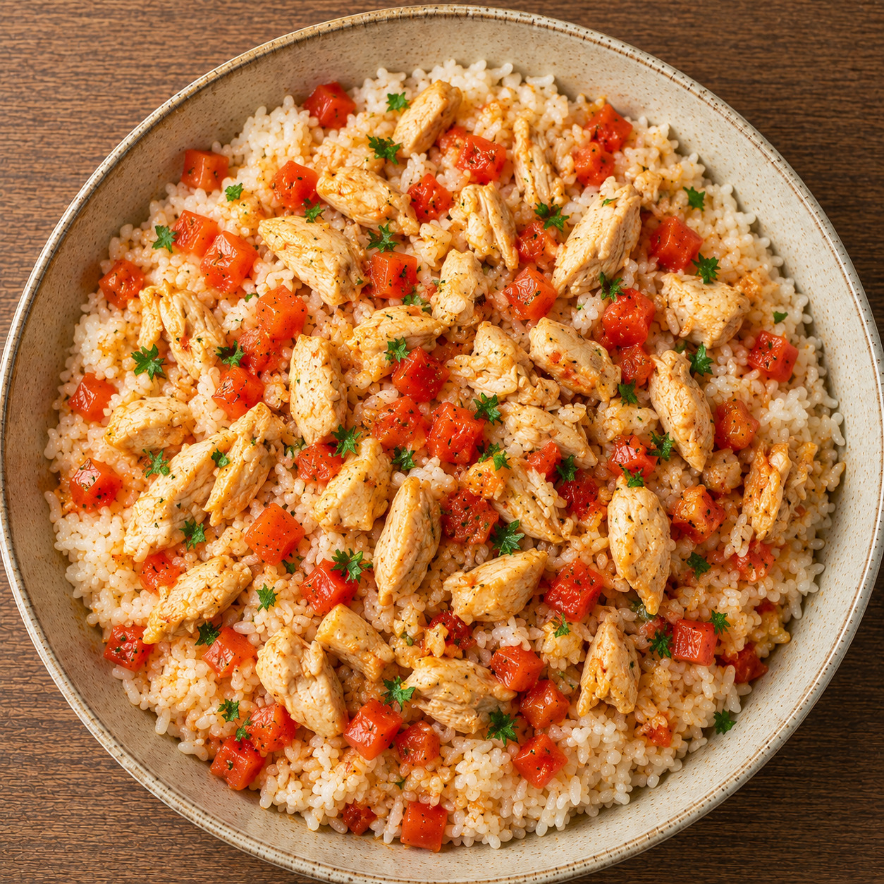 Domatesli Tavuklu Pilav (350 gr.)