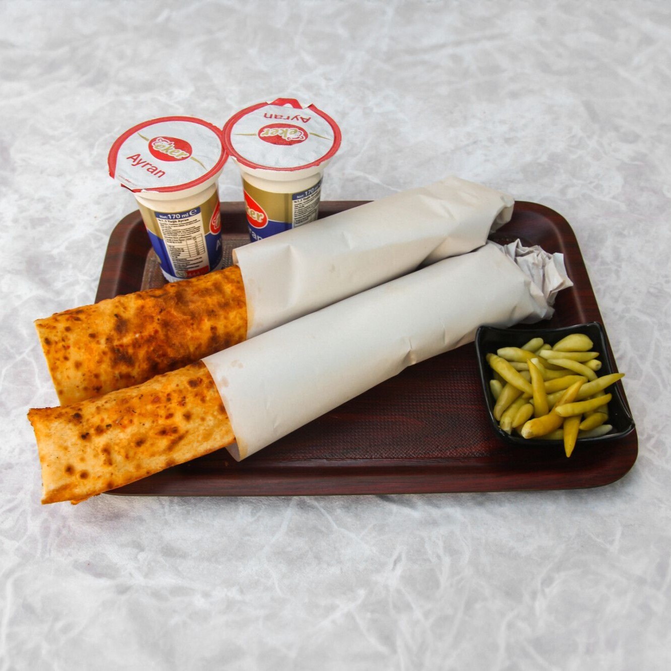 İkili Dürüm Ayran Menü