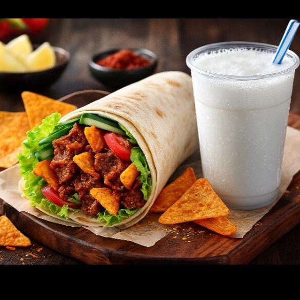 Mega Doritoslu Dürüm + Ayran(170ml)
