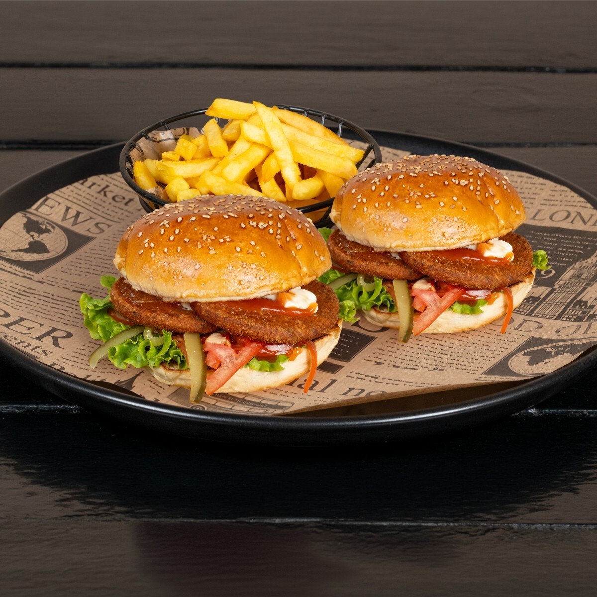 Tavuk Hamburger Menüsü