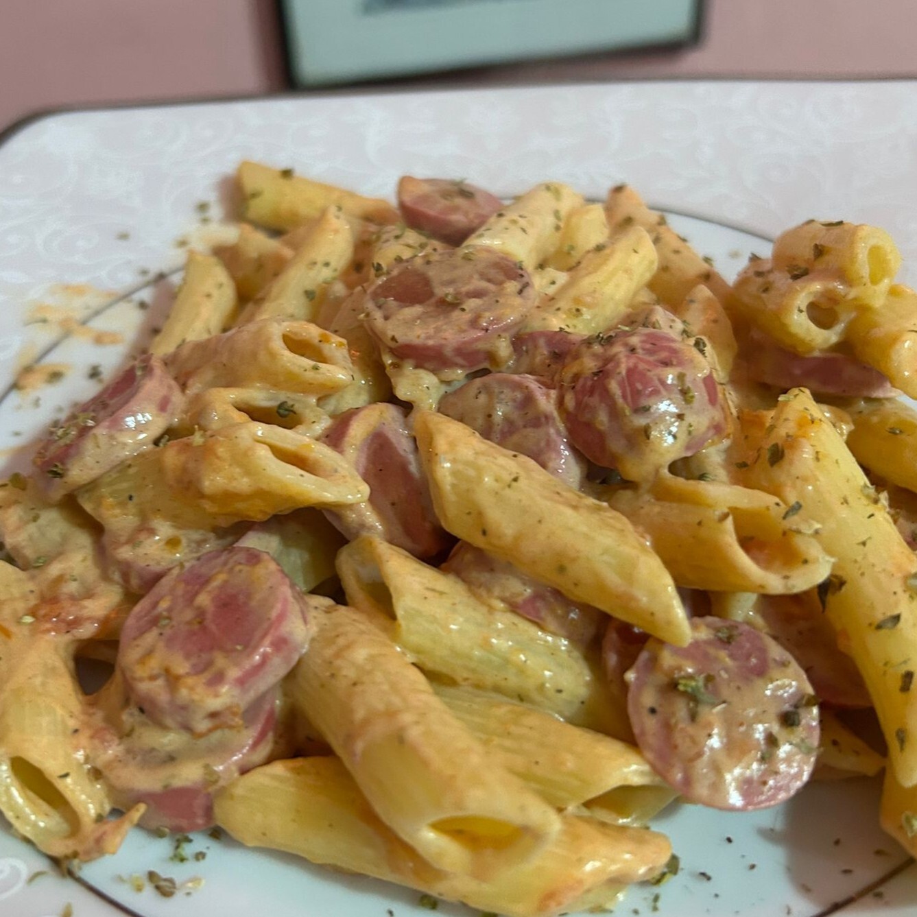 Sosisli Acı Soslu Penne
