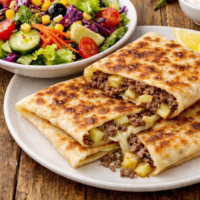 Kıymalı Patatesli Gözleme