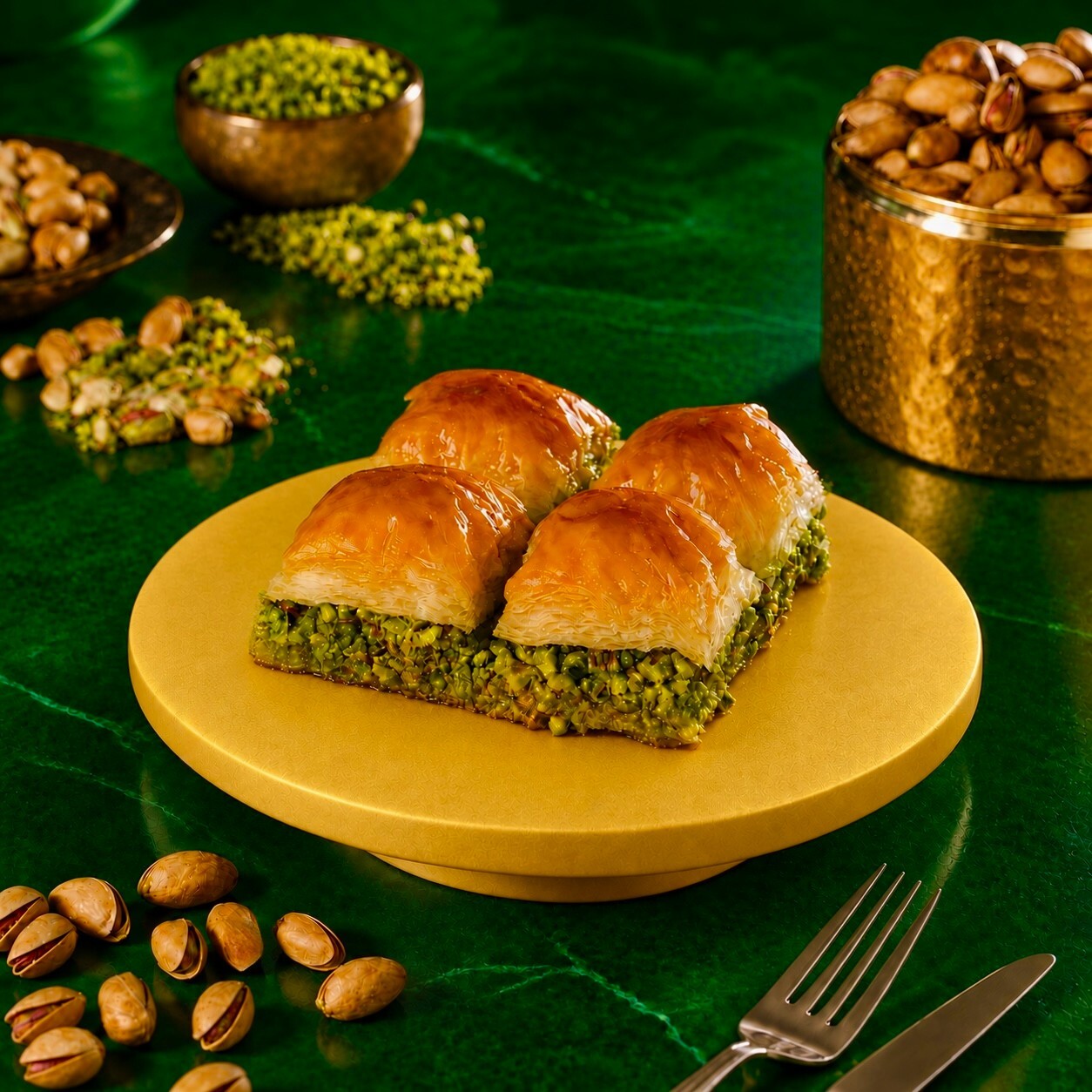 Fıstıklı Kare Baklava ( 500 gr. )