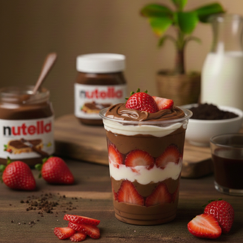 (10oz) Nutella & Çilek Mag