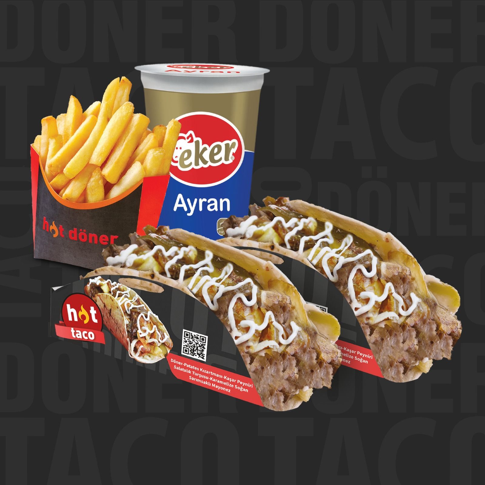 2 li Et Taco Expres Menü
