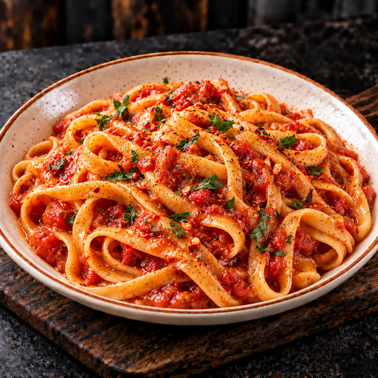 Fettuccine Arrabbiata