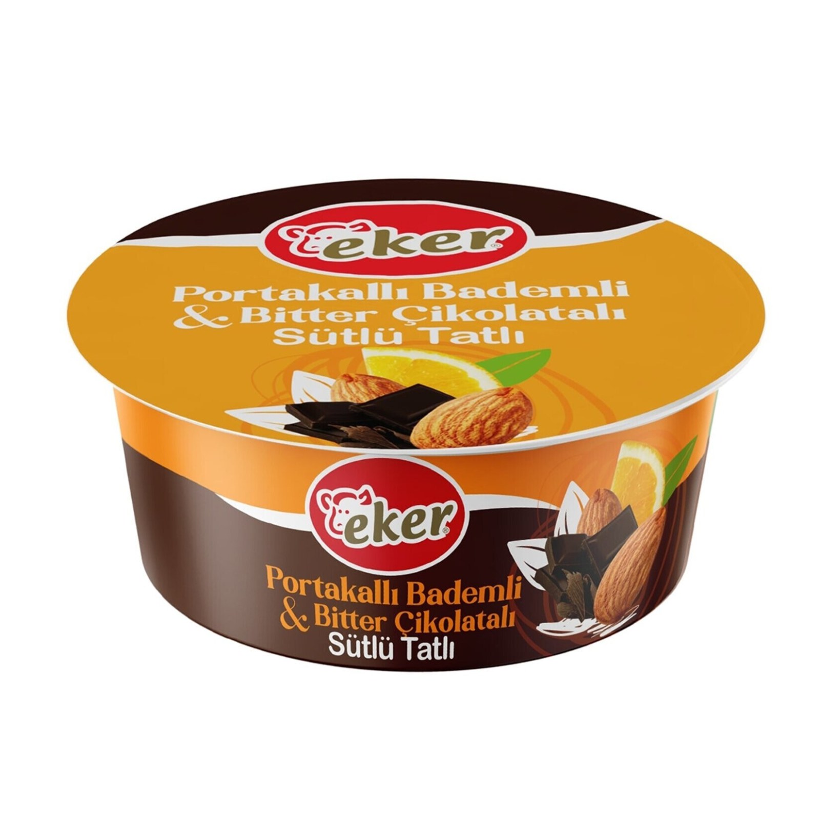 Portakallı Bademli & Bitter Çikolatalı Sütlü Tatlı
