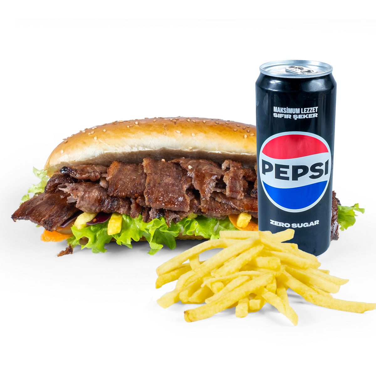Ekmek Arası Et Döner Menü (100gr.)