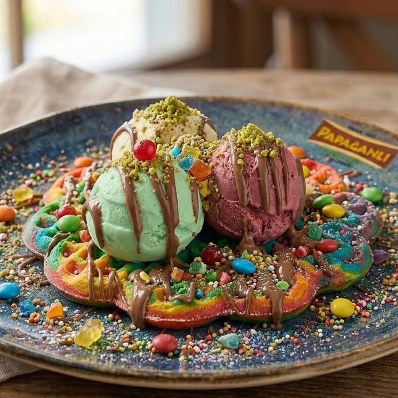 Gökkuşağı Waffle