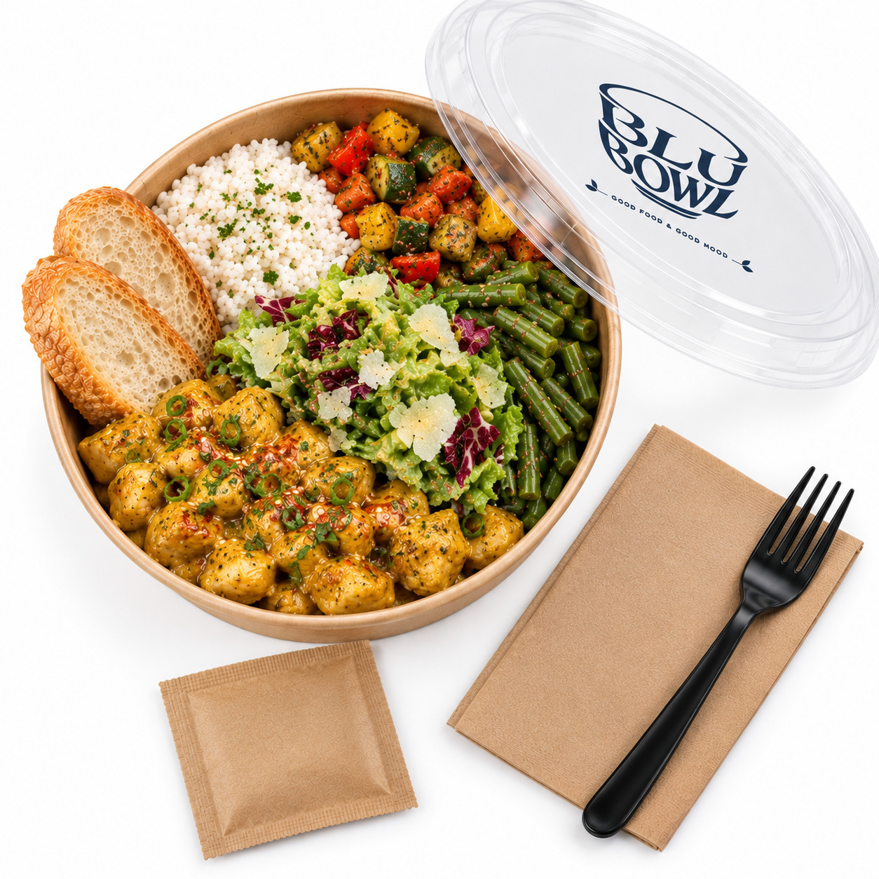 Köri Soslu Tavuk Bowl