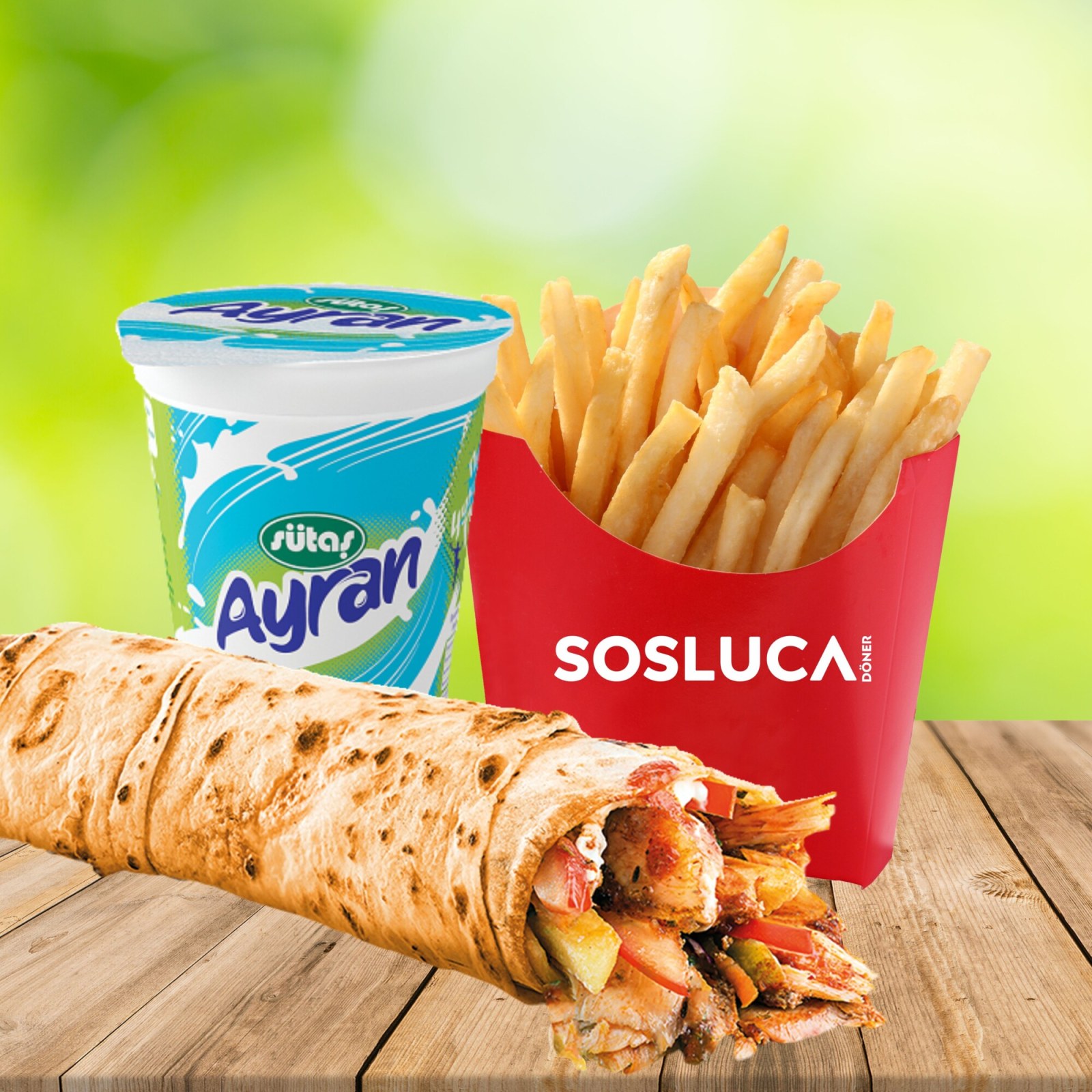 Tavuk Döner Small Menü 1 (50 gr)