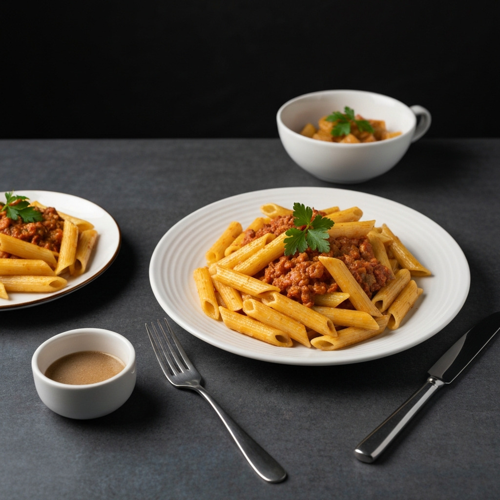 Kremalı Mantarlı Penne