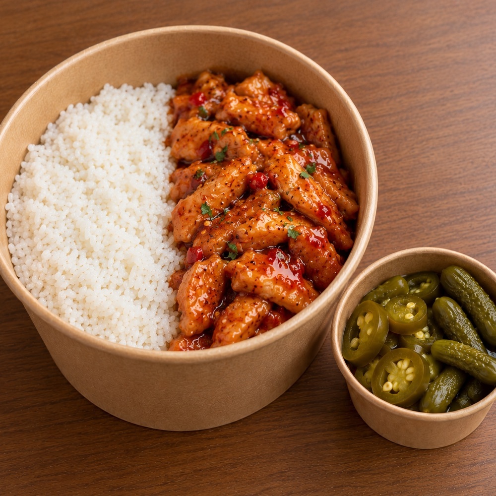Sweet Chili Soslu Tavuk Pilav
