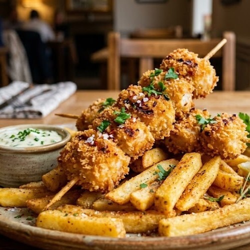 Panko Şiş & Altın Patates