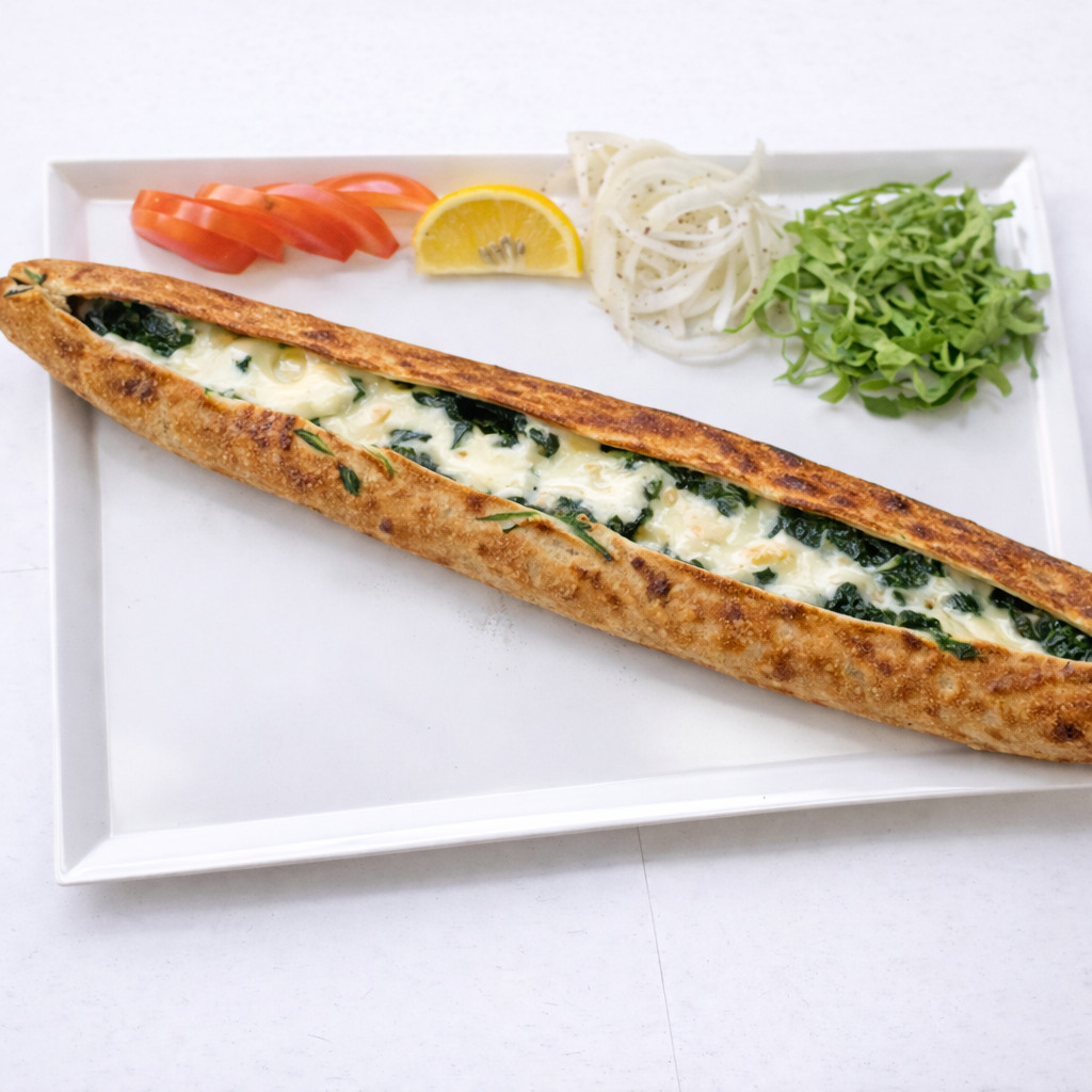 Ispanaklı Kaşarlı Pide