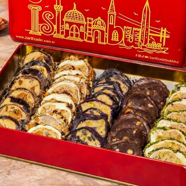 Karışık Sarma Lokum Teneke Kutu 1 KG