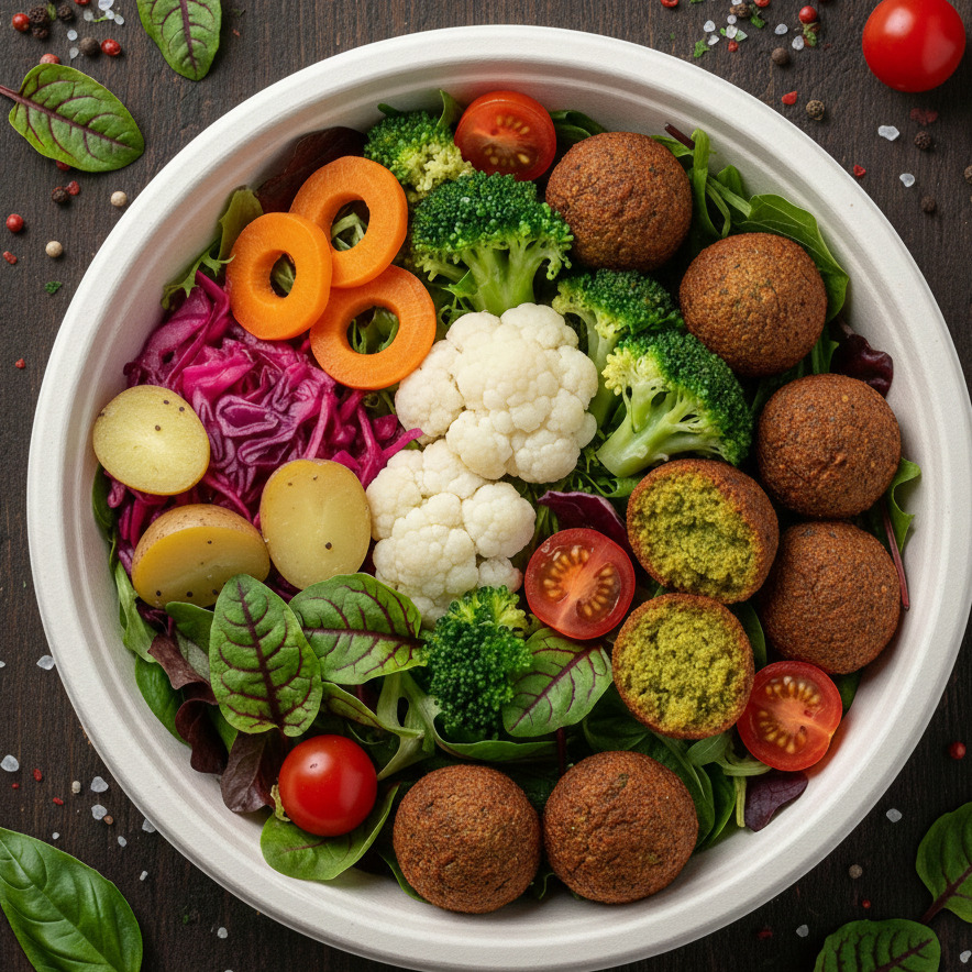 Falafel Bowl (610 kalori)