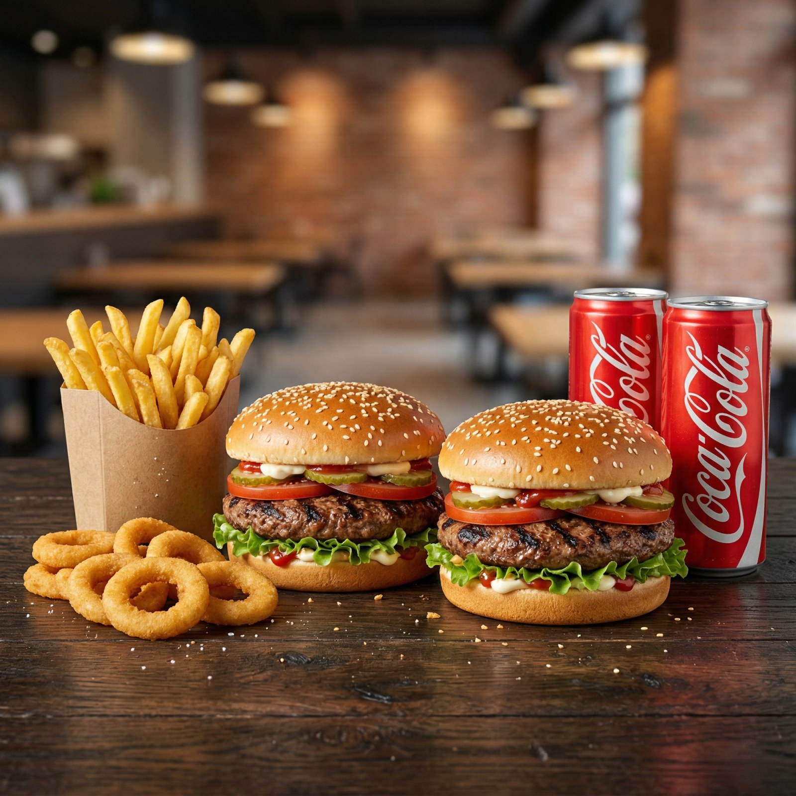 2'li Köfte Burger Menü -Double Meatball Burger Combo