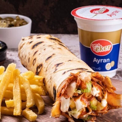 (80 Gr) Hatay Usulü Dürüm+Patates Kızartması+Sarıyer Kola