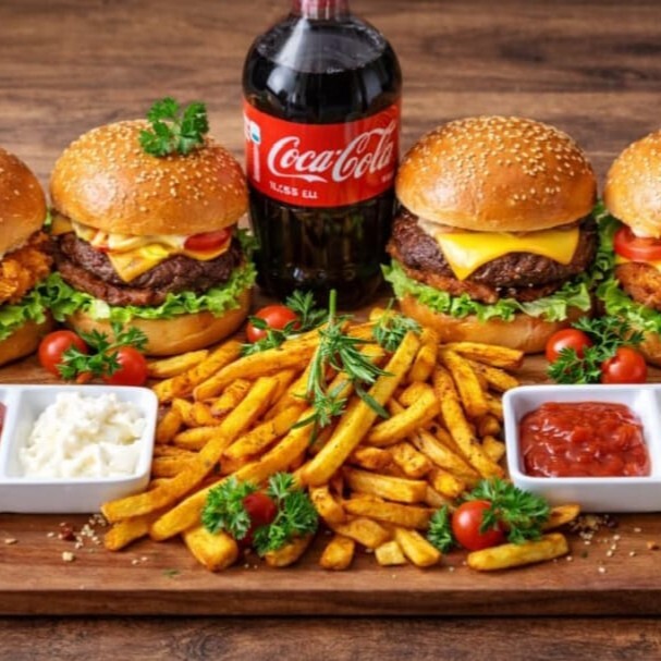 2 Köfte Burger + 2 Tavuk Burger Menü