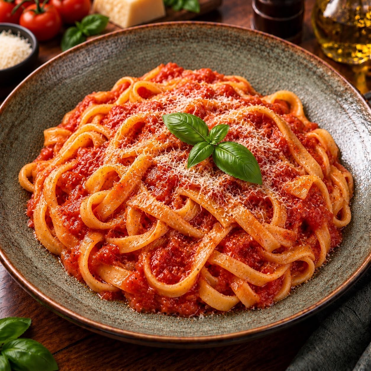 Tagliatelle Domates Soslu