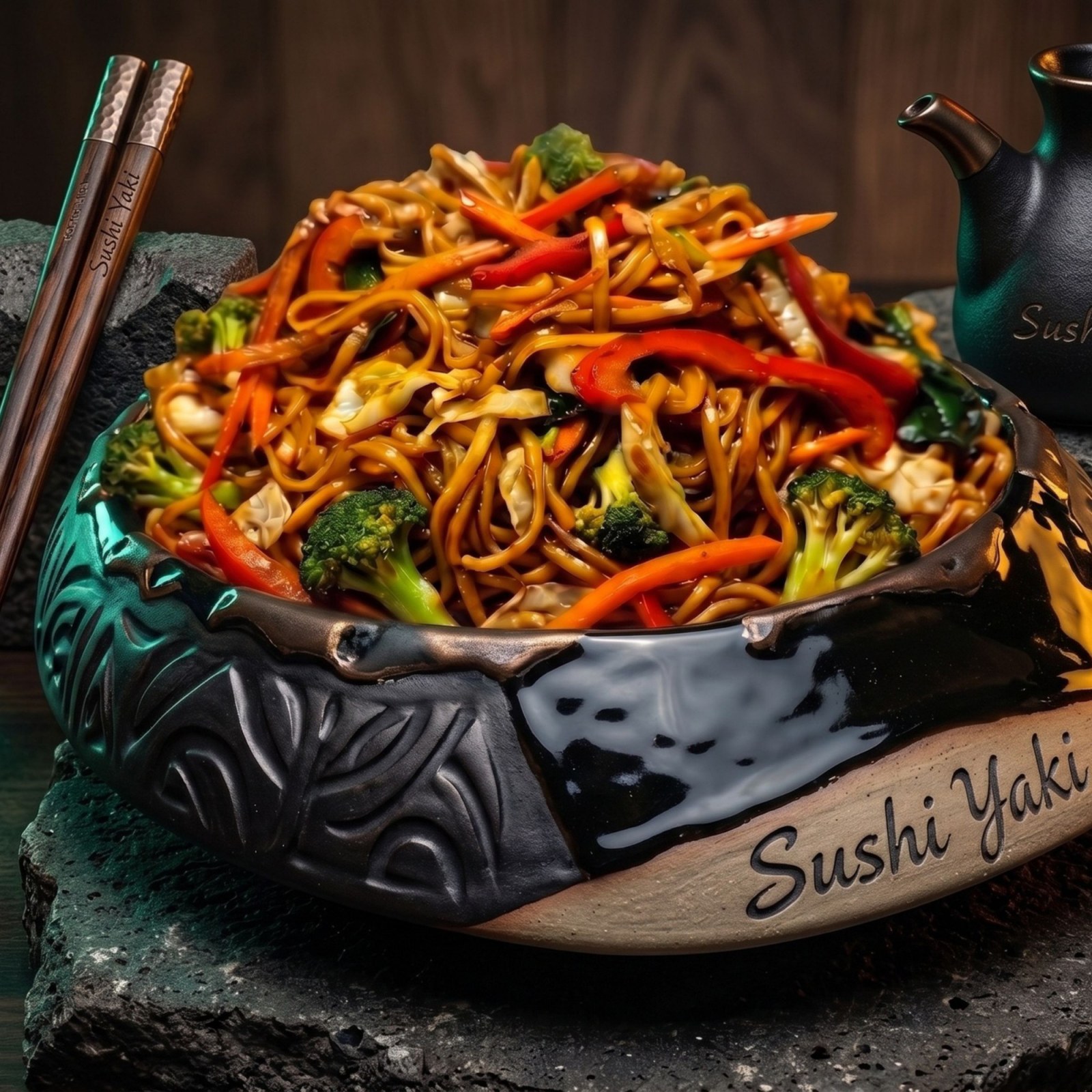 110- Sebzeli Teriyaki Soslu Ramen Erişte