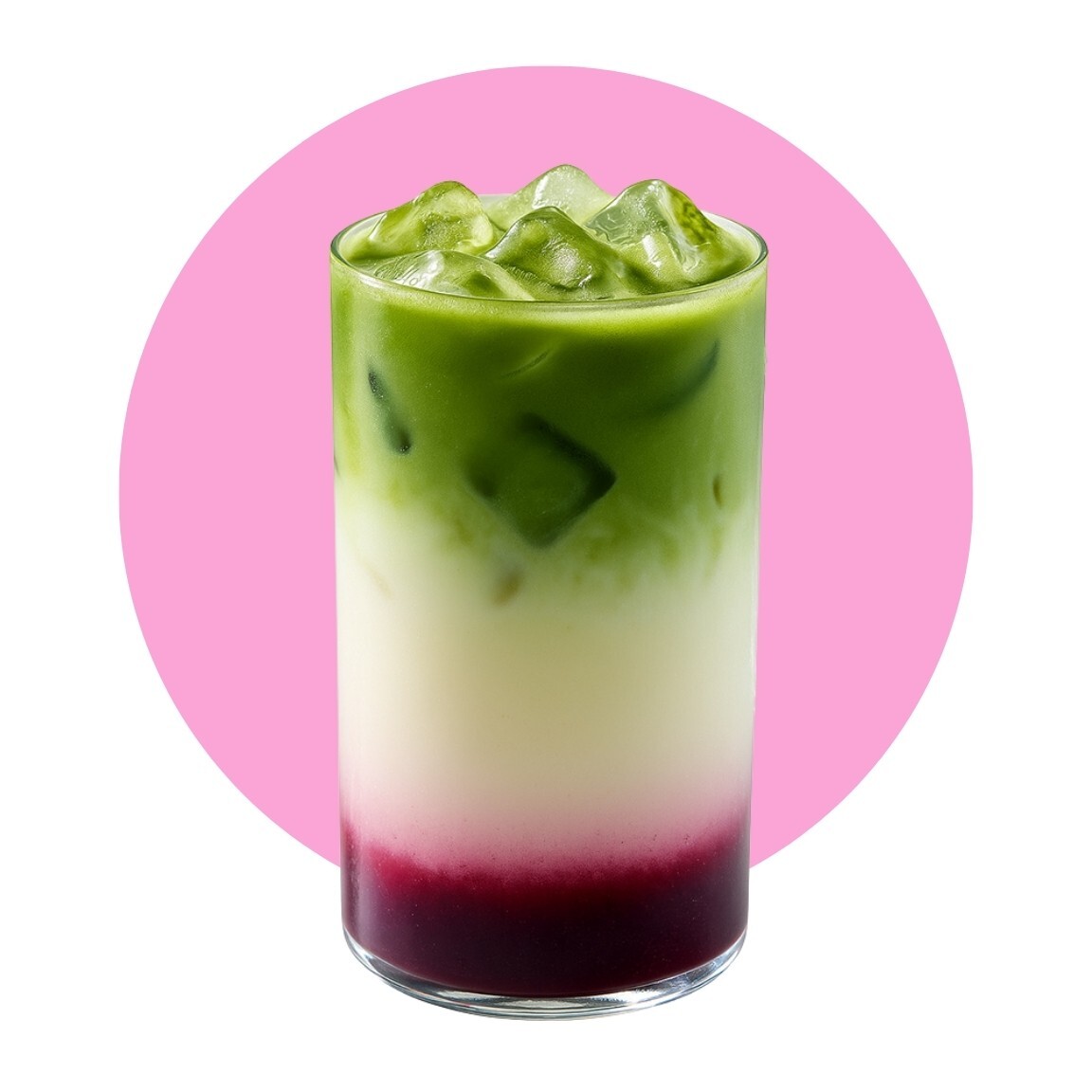 Iced Çilekli Matcha Latte