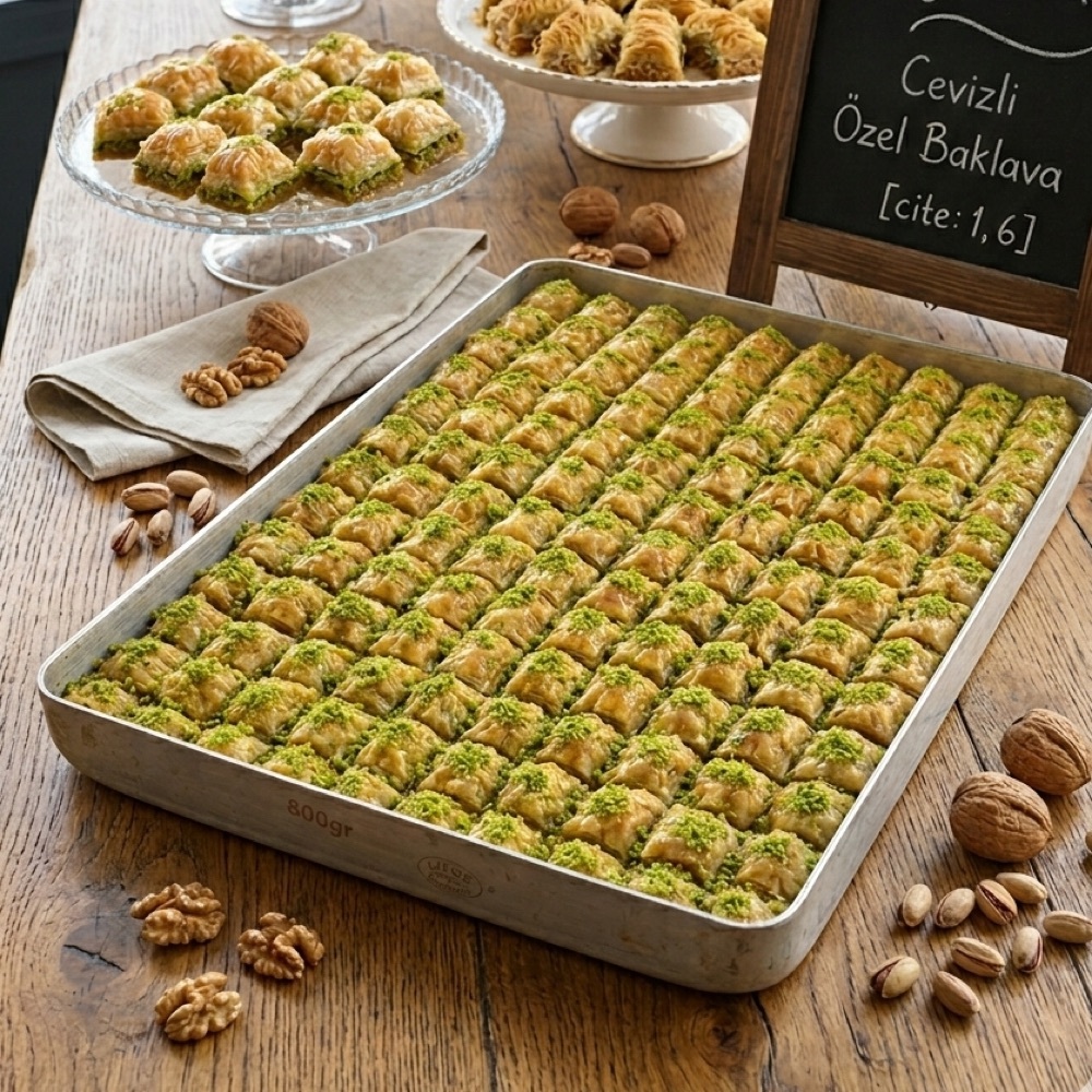Cevizli Özel Kesim Baklava 1 Kg