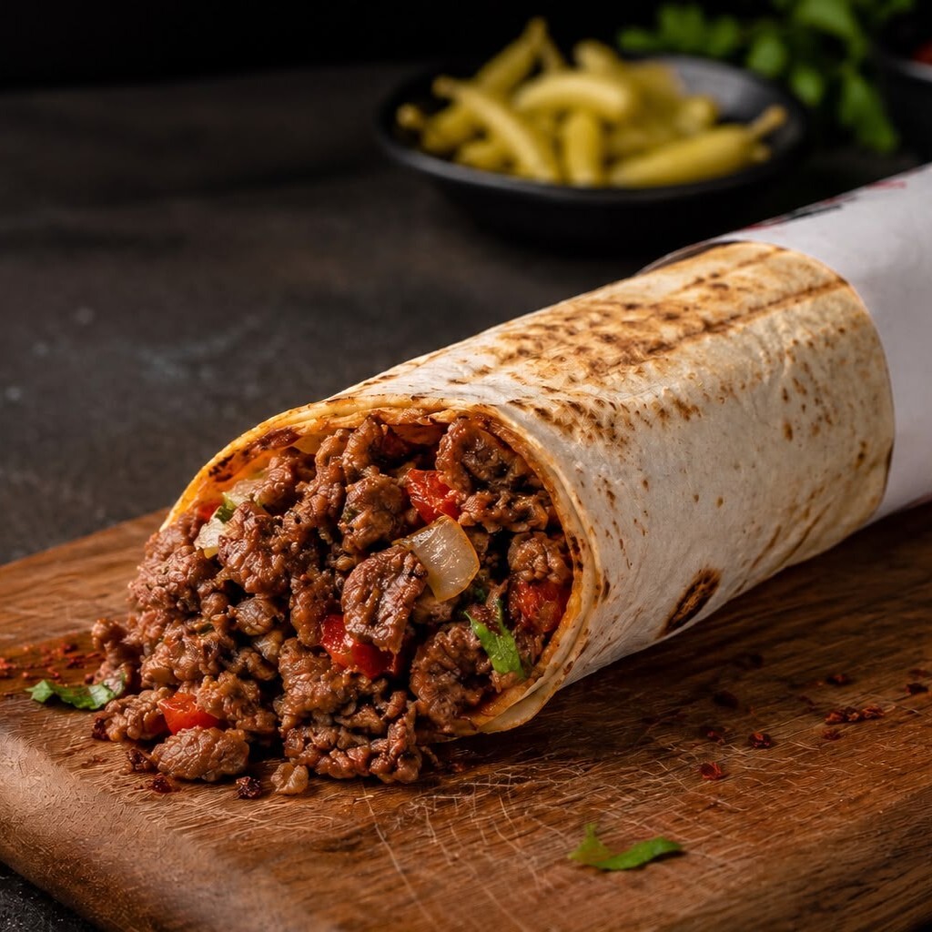 Et Tantuni (Çift Lavaş Dürüm)