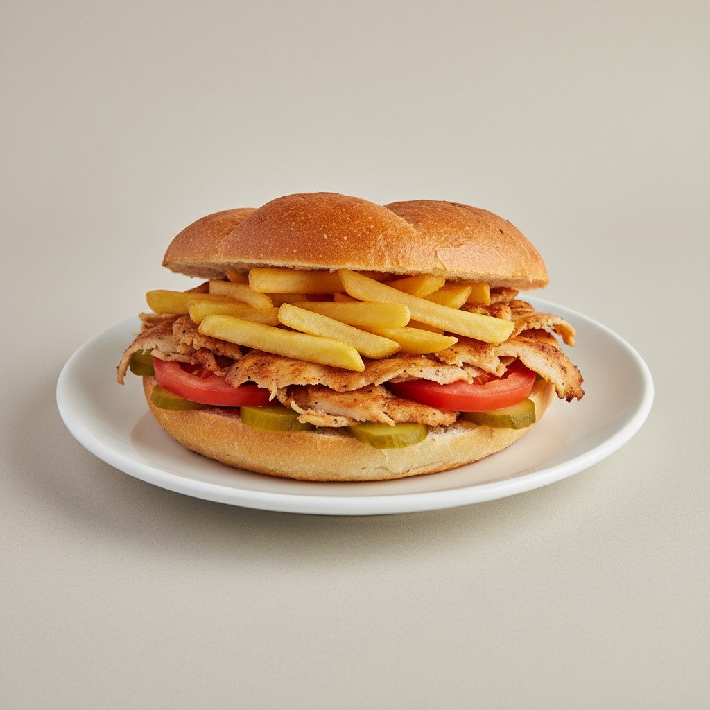 Pide Arası Tavuk Döner Dürüm