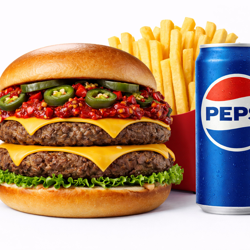 Double Mexica Burger Menü