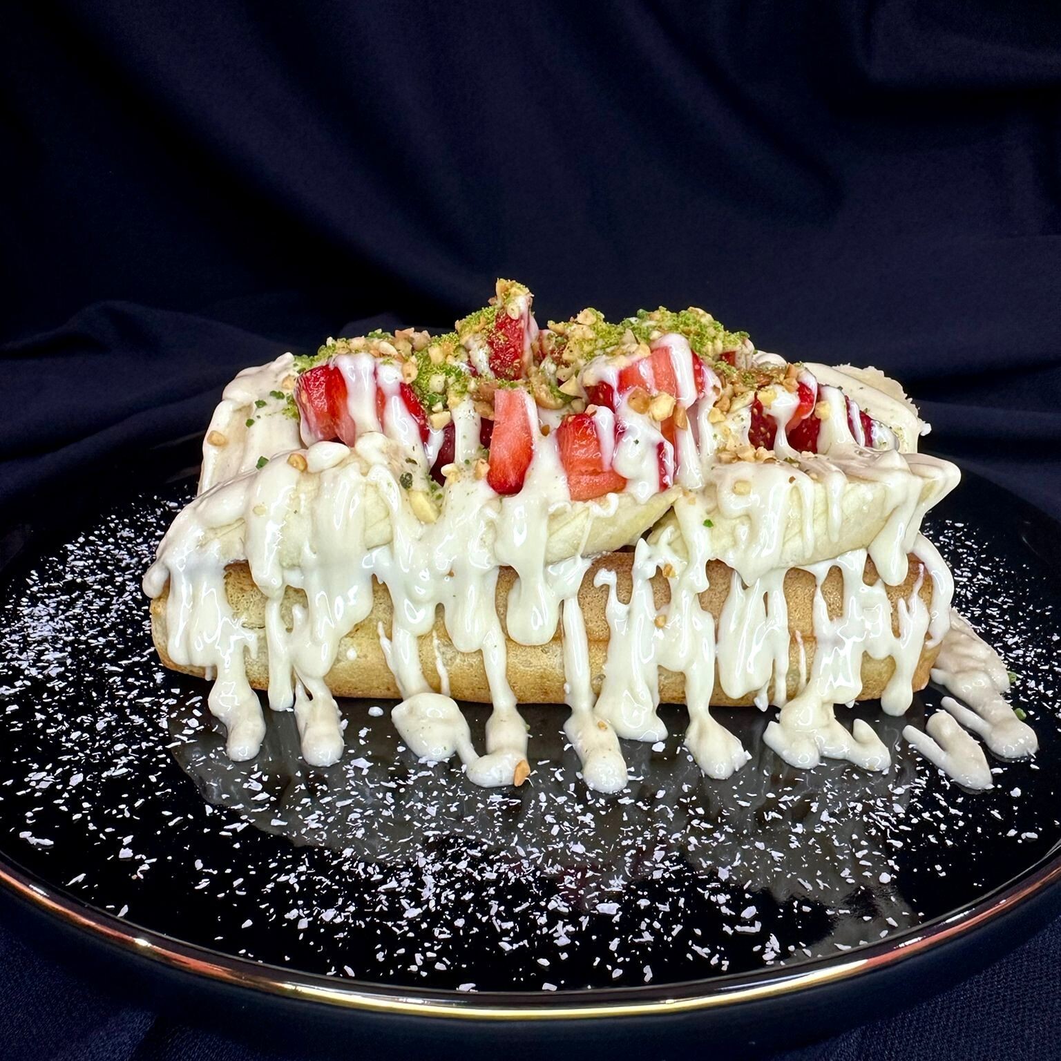 Beyaz Çikolatalı Waffle (Tek Kişilik)
